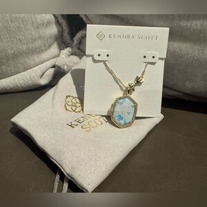 Kendra Scott LoveShackFancy Blue Locket Necklace